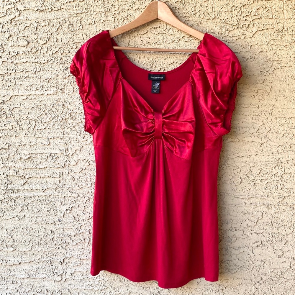 Lane Bryant | Red SweetHeart Top